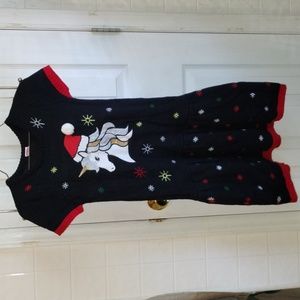 Holiday Time Girl's Christmas Dress Unicorn Size Large (10-12)